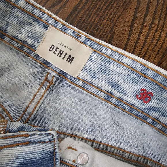 Sezane Le Crop Bleach Jeans - Picture 7 of 10
